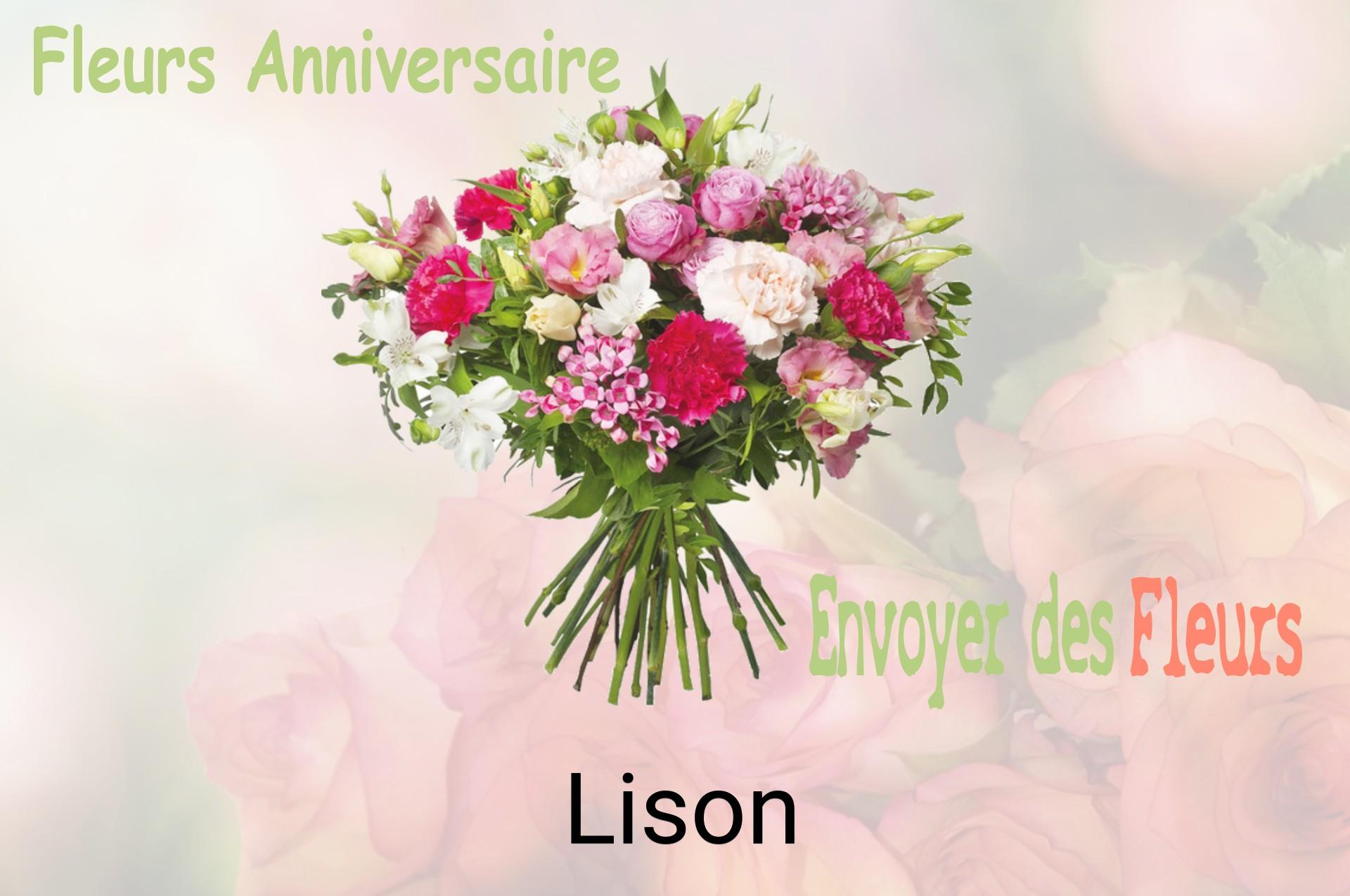 Bouquet de fleurs d’anniversaire livré à Lison